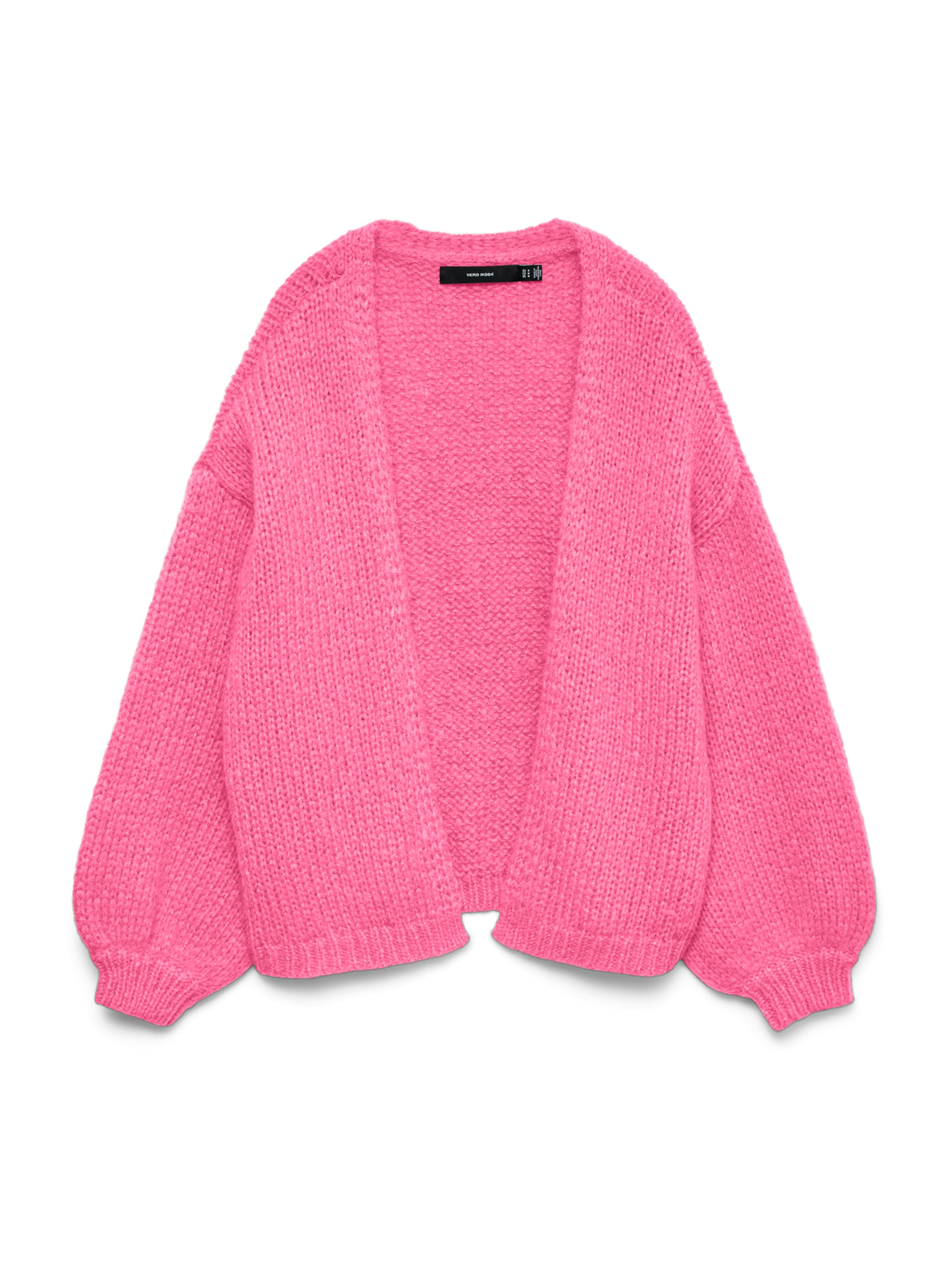 VERO MODA Knit Cardigan 'VMMAYBE' in Pink: front