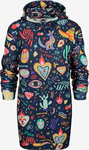 Robe oversize 'Colorful Mexico' Mr. Gugu & Miss Go en bleu : devant