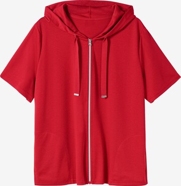 SHEEGO Sweatjacke in Rot: predná strana