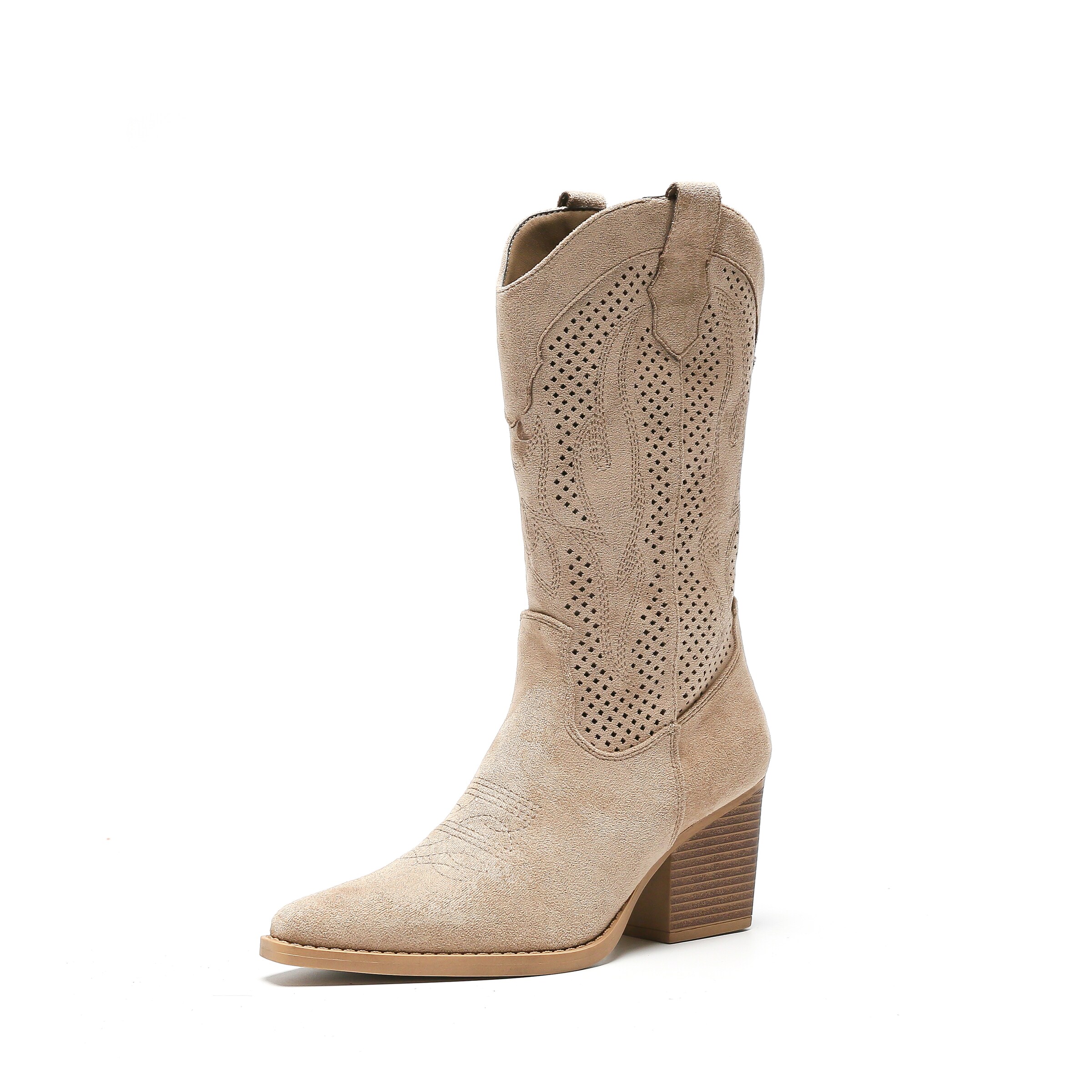 Stivale da cowboy di Salinyang in beige: frontale