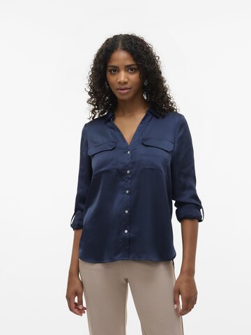 VERO MODA Blouse 'LOU' in Blue: front