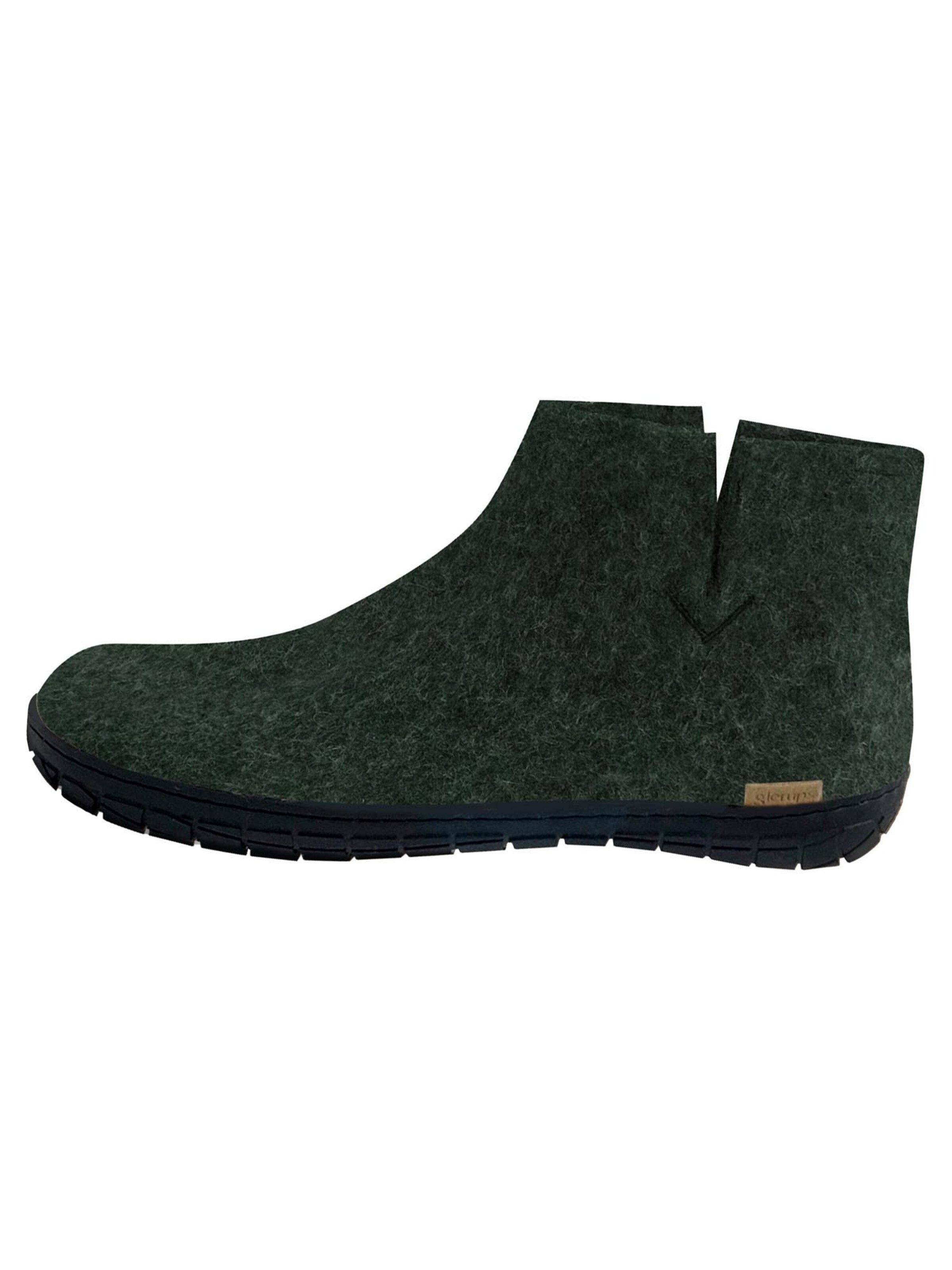 Glerups Mules in Green: front