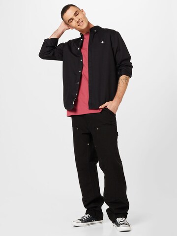 juoda Carhartt WIP Standartinis modelis Dalykinio stiliaus marškiniai 'Madison'