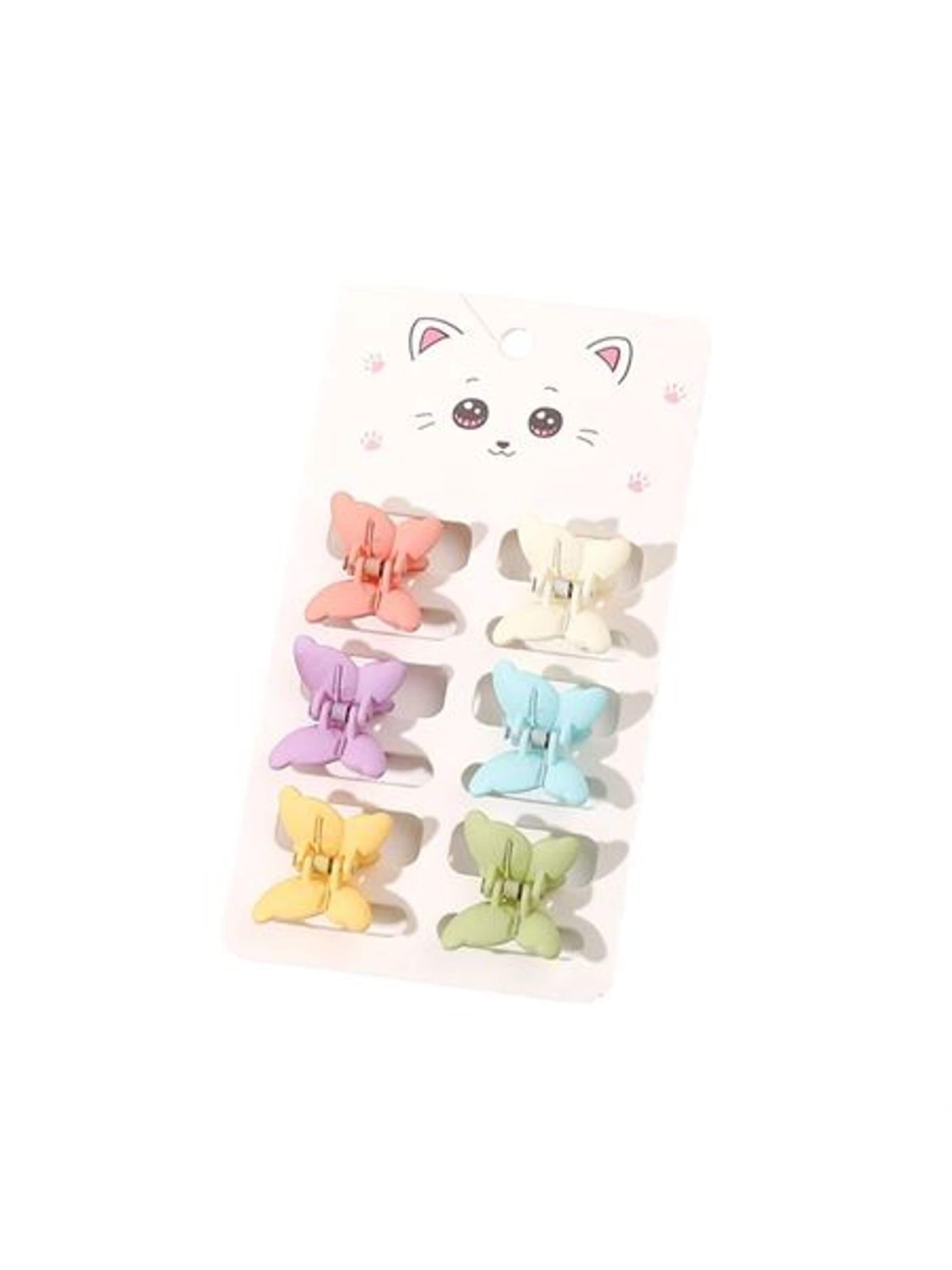 Ornement pour cheveux 'SOHO Lala Mini Hair Clips - Pastel Butterflies' soho Hair accesoires en mélange de couleurs : devant