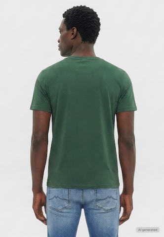 MUSTANG Shirt 'Austin' in Grün