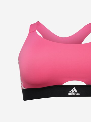 ADIDAS SPORTSWEAR Bustier Sport-BH 'Powerreact Hyperglam Medium-Support ' in Lila