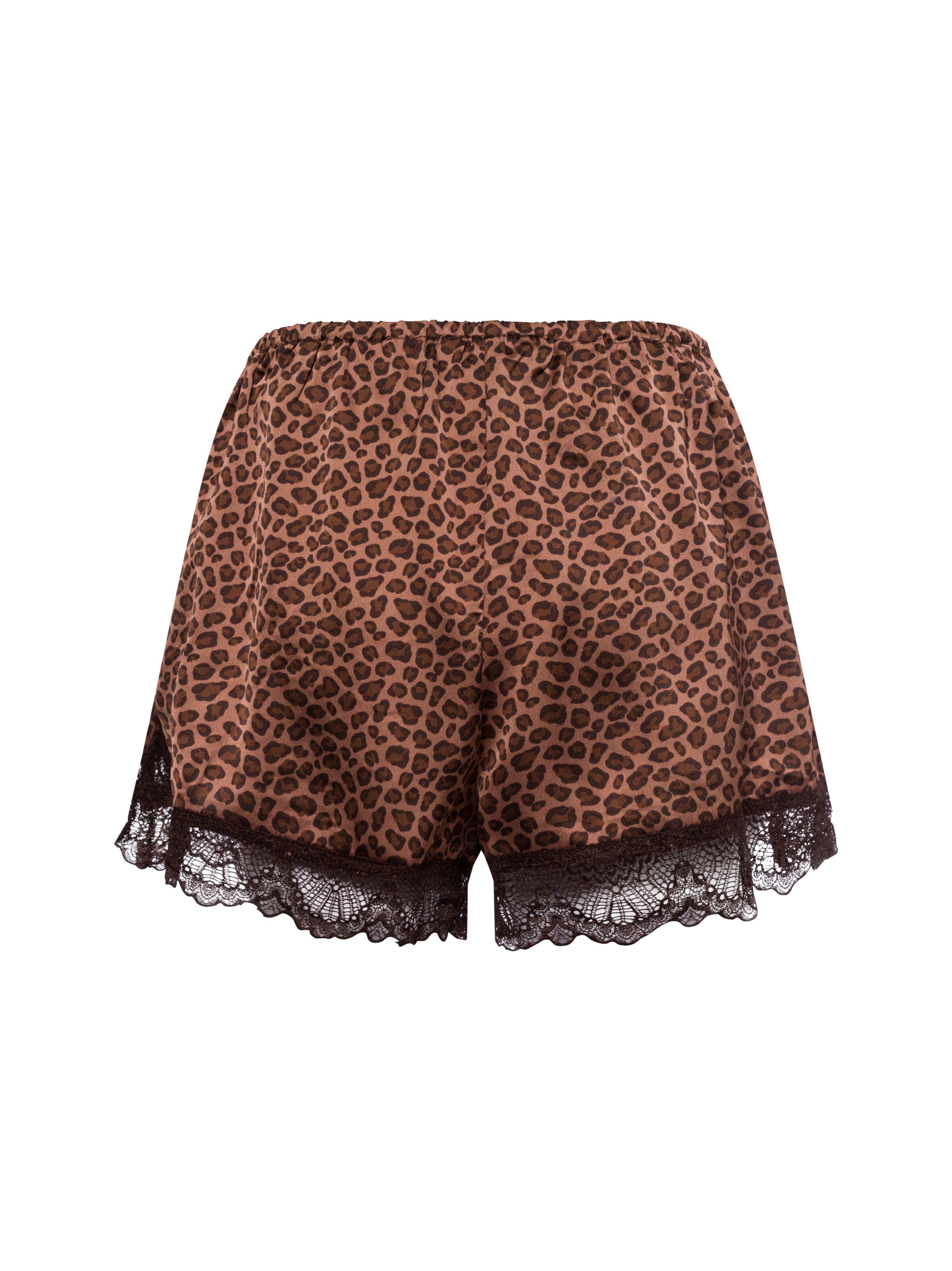 Marie Lund Pyjamashorts in Braun