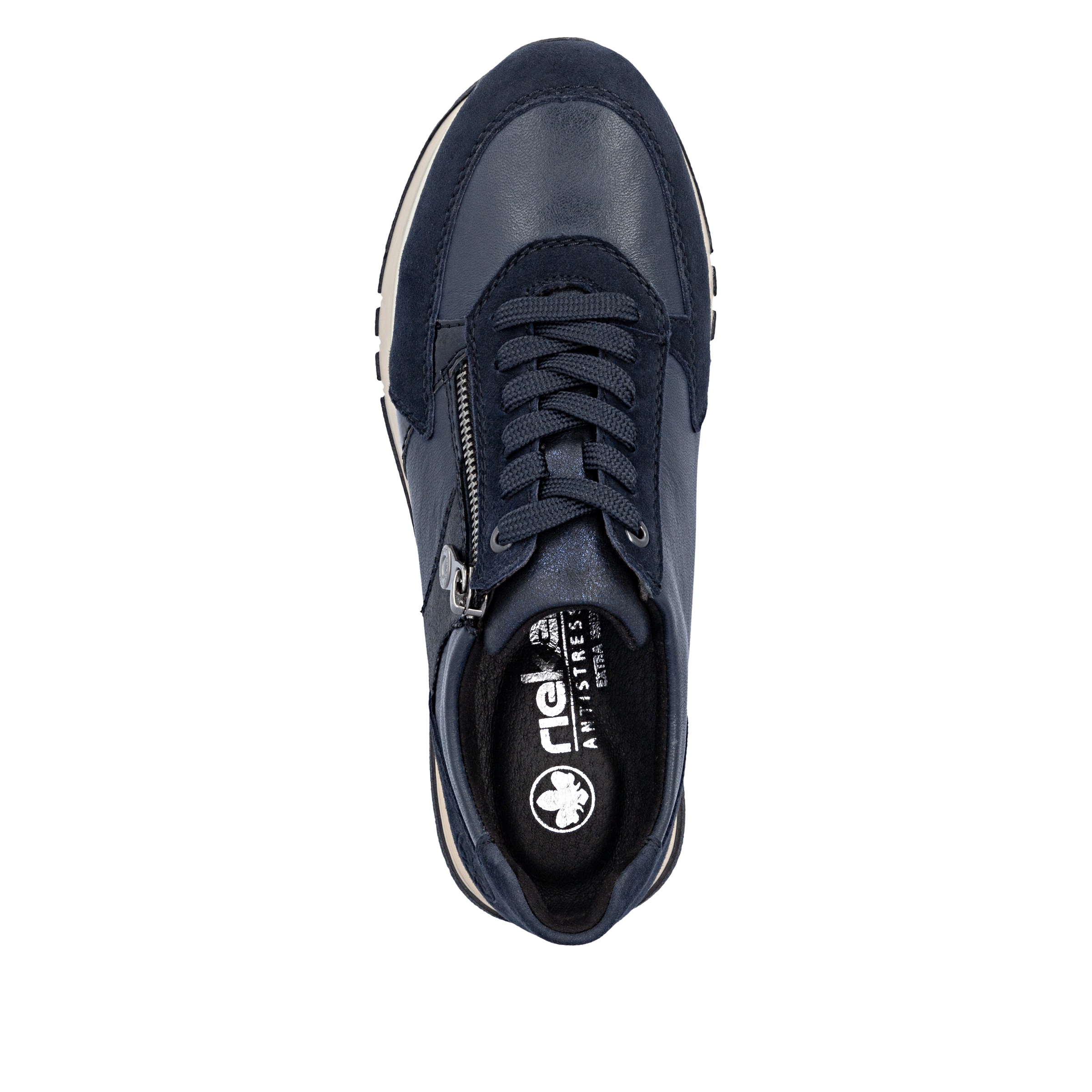 Baskets basses Rieker en bleu