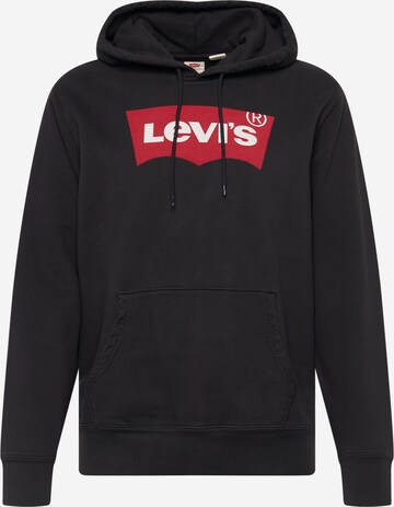 LEVI'S ® Sweatshirt 'Standard Graphic Hoodie' in Black: front