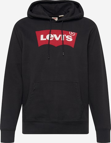 LEVI'S ® Sweatshirt 'Standard Graphic Hoodie' in Schwarz: predná strana