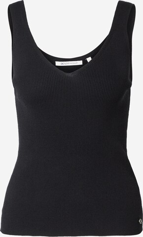 TOM TAILOR DENIM Knitted Top in Black: front