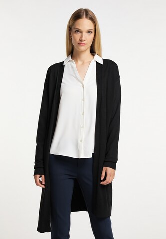 DreiMaster Klassik Knit Cardigan in Black: front