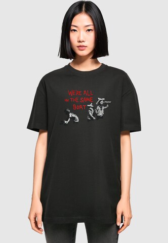 T-shirt oversize 'Brandalised - In The Same Boat' Merchcode en noir : devant