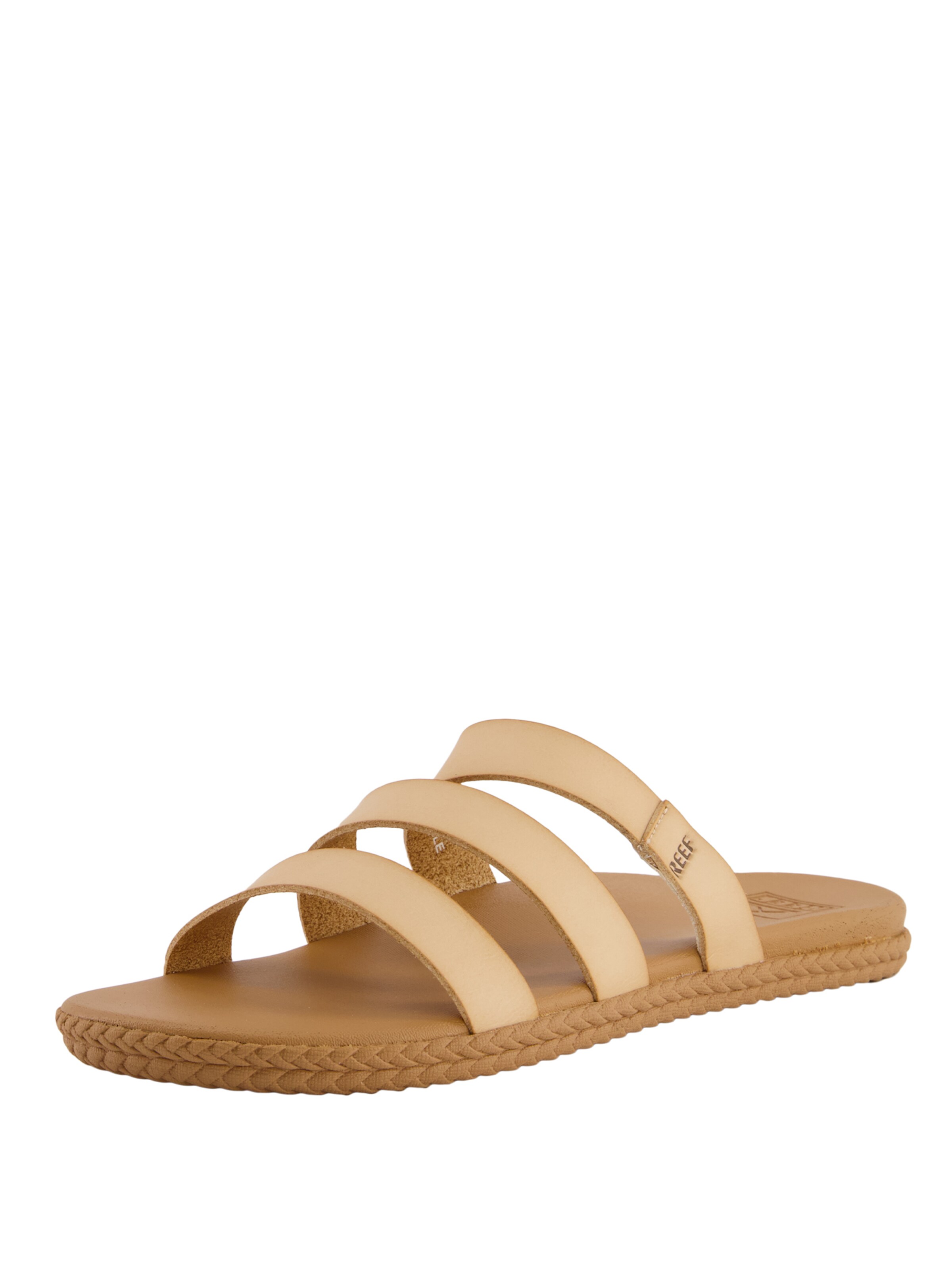 REEF Pantolette 'Cushion Ruby' in Beige: Vorderseite