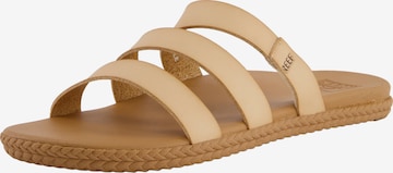 REEF Beach & Pool Shoes 'Cushion Ruby' in Beige: front