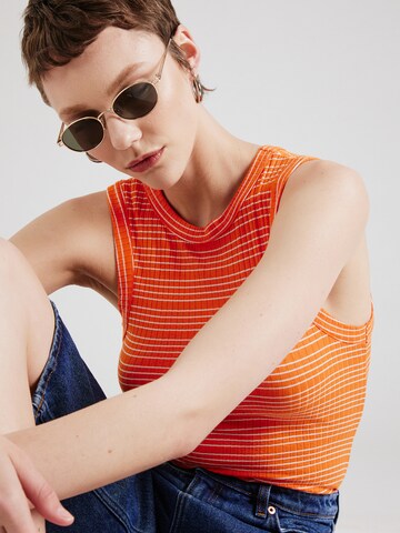 PIECES - Top 'KIANE' en naranja