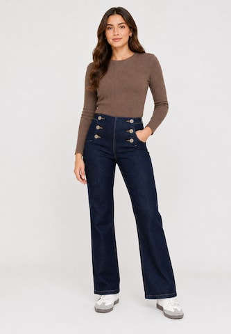 Elara Wide leg Jeans in Blue