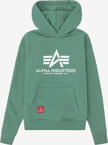ALPHA INDUSTRIES Sweatshirt 'Basic' in Green: front