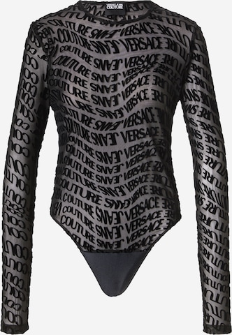 juoda Versace Jeans Couture Marškinėliai-glaustinukė: priekis