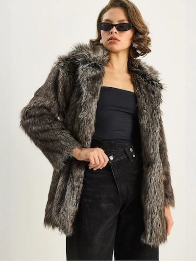 Bianco Lucci Mantel in grau / schwarz, Produktansicht