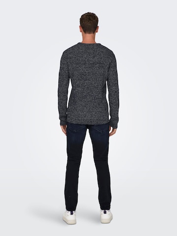 Only & Sons Sweter 'MALAKI' w kolorze niebieski