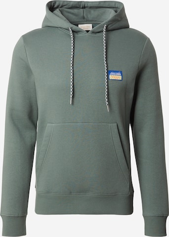 JACK & JONES Sweatshirt 'JORPOCKY' i grön: framsida