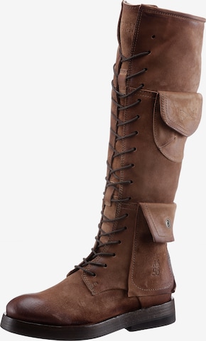 A.S.98 Lace-Up Boots in Brown: front