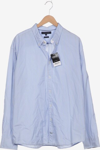 TOMMY HILFIGER Button Up Shirt in XXXL in Blue: front