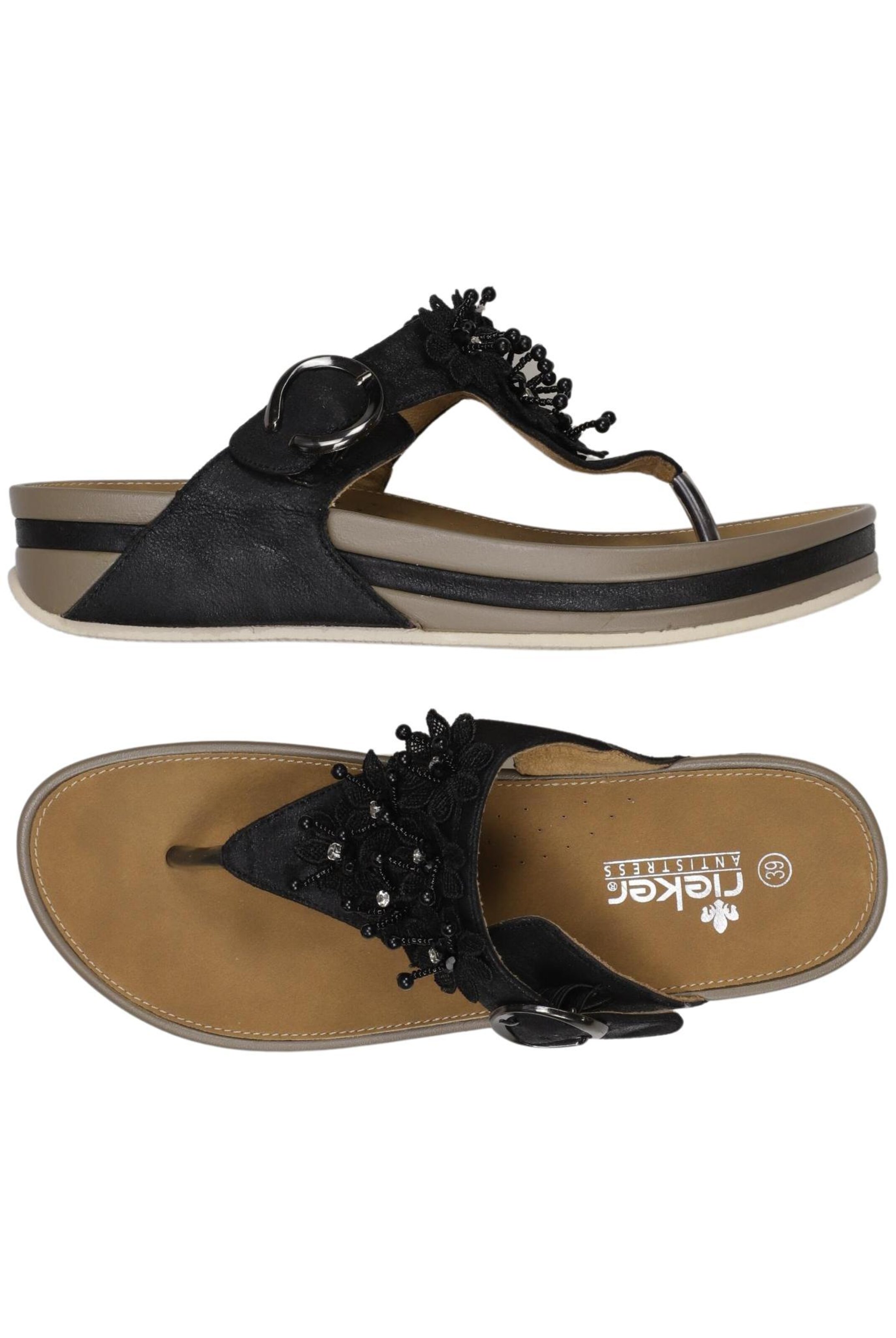 Rieker Sandals & High-Heeled Sandals in 39 in Black: front