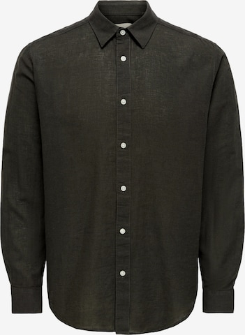 Chemise 'ONSCaiden' Only & Sons en marron : devant