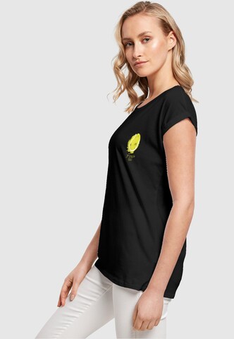 Merchcode T-Shirt 'Its Tennis Time' in Schwarz