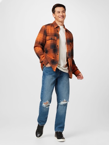 Only & Sons - Ajuste regular Camisa 'BAZ' en naranja