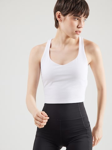Fabletics - Top desportivo em branco: frente