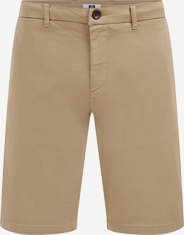WE Fashion - Slimfit Pantalón chino en beige: frente