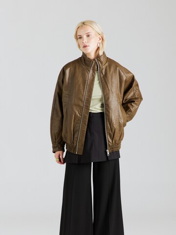 TOPSHOP Between-Season Jacket in Brown