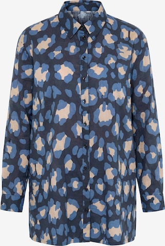Ulla Popken Blouse in Blauw: voorkant
