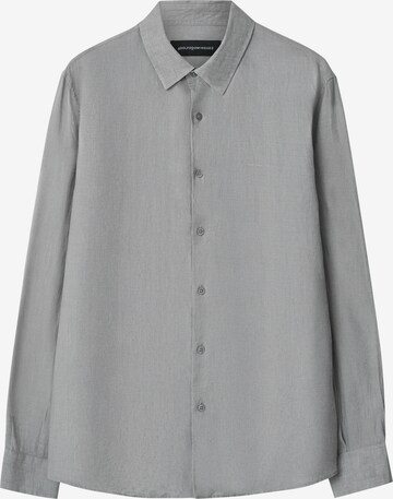 Adolfo Dominguez Regular fit Button Up Shirt in Grey: front