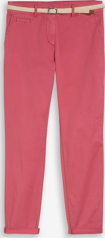 TOM TAILOR Slimfit Chino kalhoty – pink: přední strana