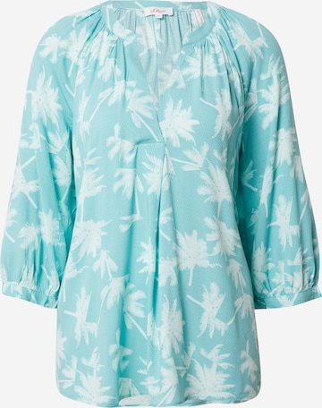 s.Oliver Blouse in Blauw: voorkant