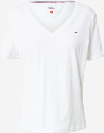 T-shirt Tommy Jeans en blanc : devant