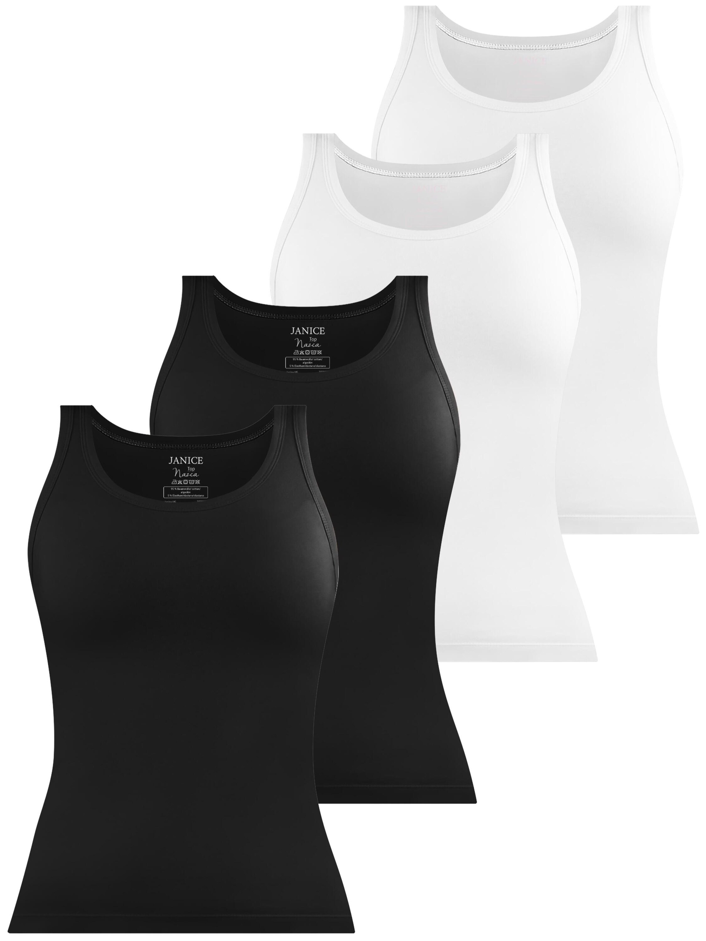 Janice Top 'Nazca' in Black: front