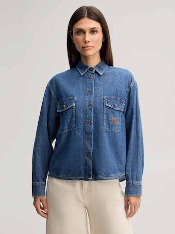 JOOP! Jeans Blouse in Blauw: voorkant