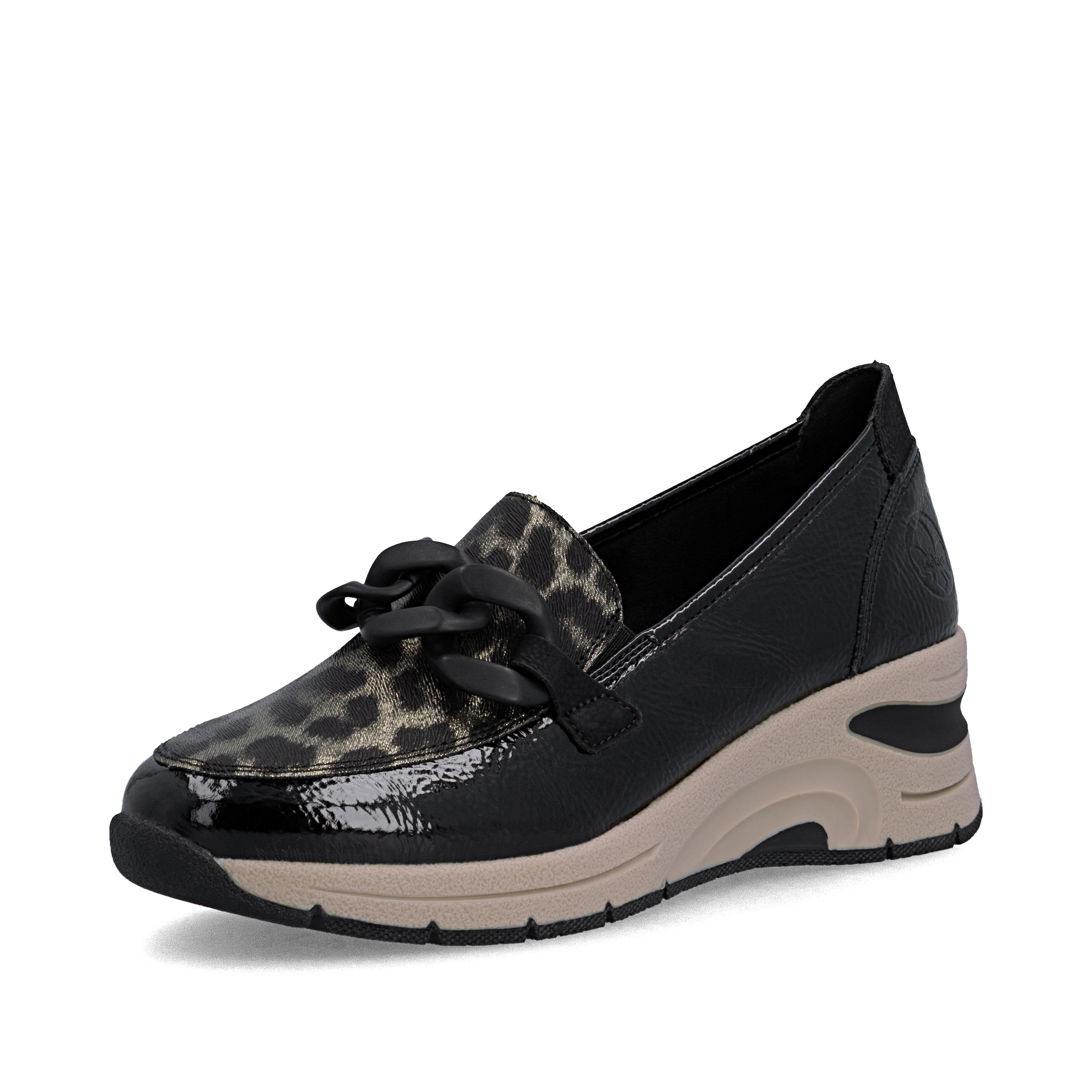 Chaussure basse ' N9350 ' Rieker en noir : devant