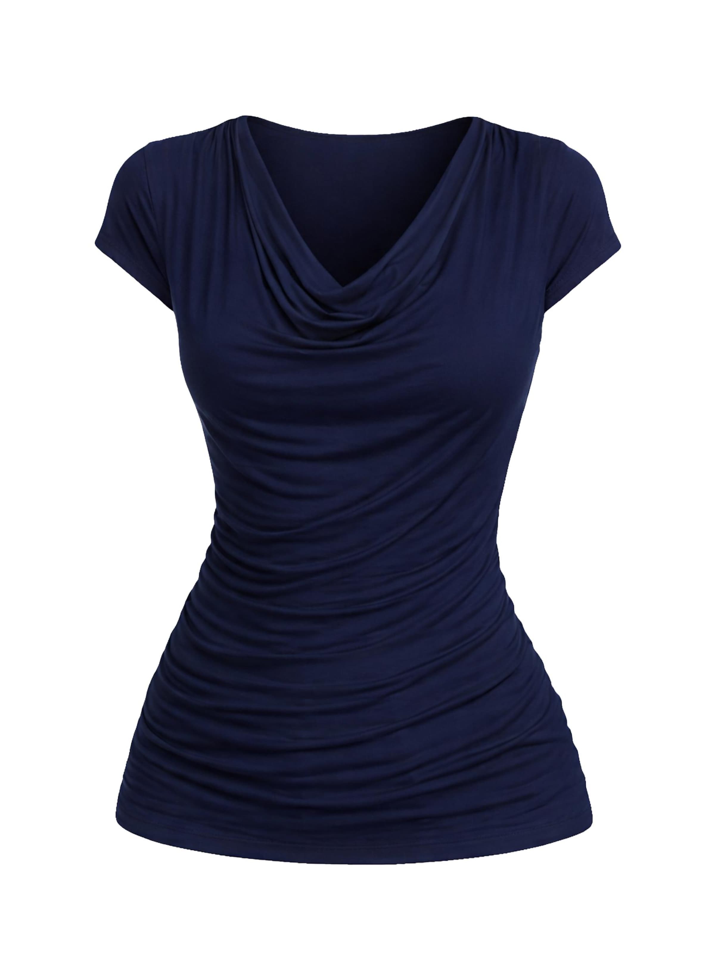 Chemisier 'Wave Blouse' REGINA FASHION en bleu : devant