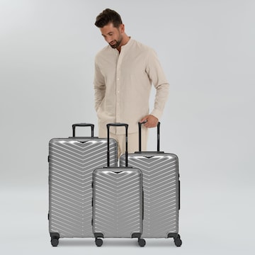 Redolz Suitcase set 'Essentials 18' in Silver: front