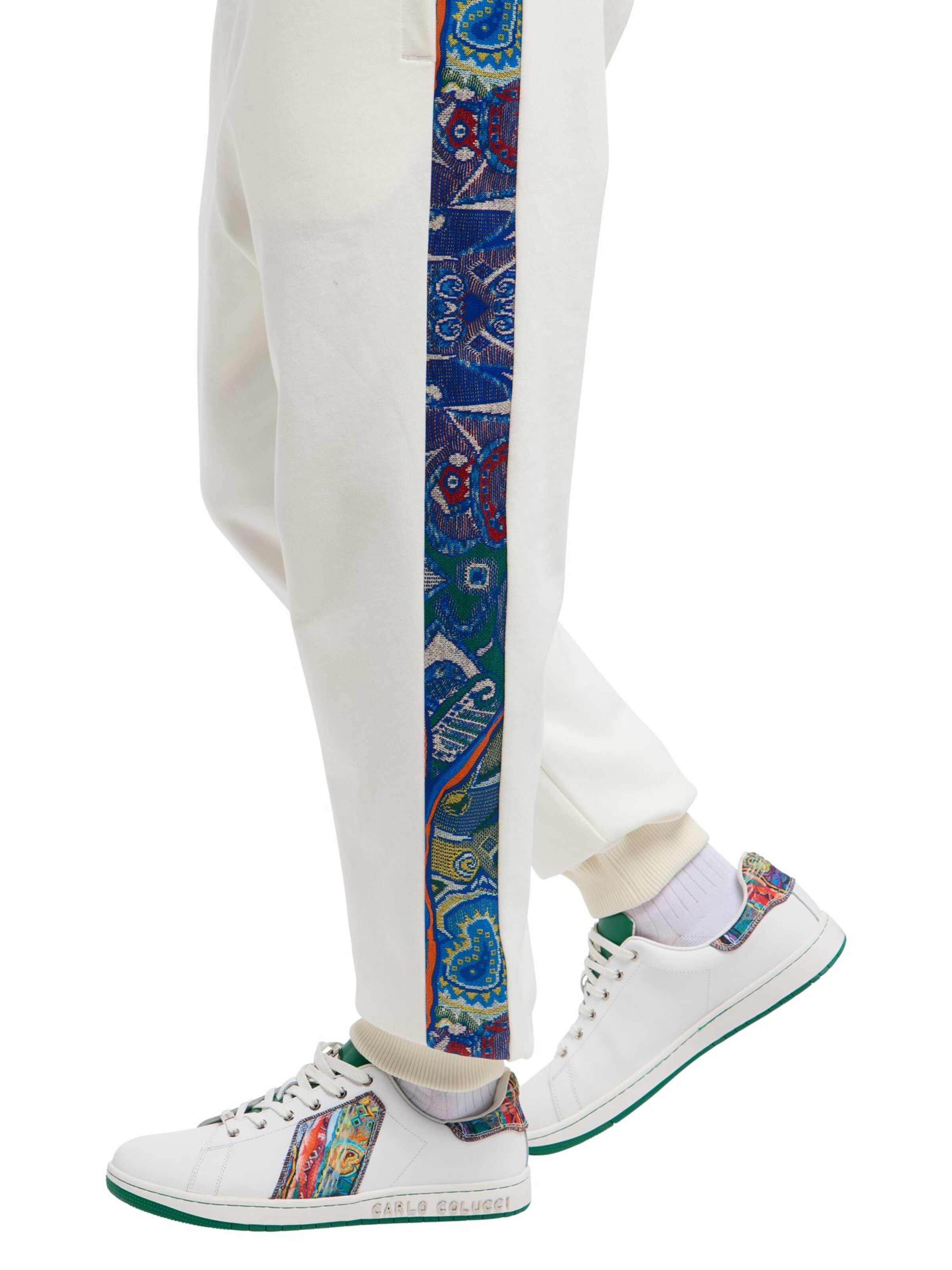 Effilé Pantalon 'Euthum' Carlo Colucci en blanc