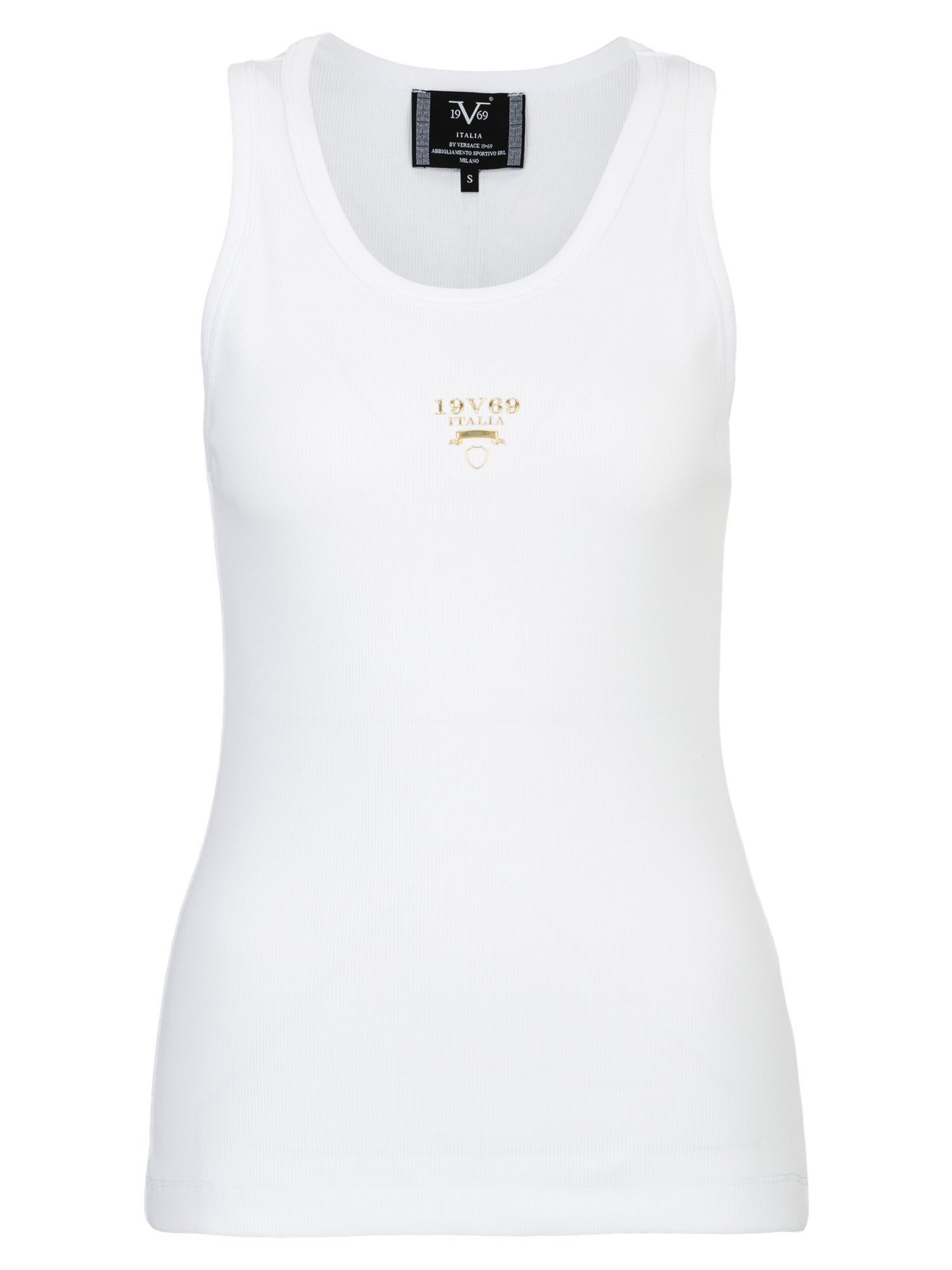 19V69 ITALIA Top 'Benice' in Weiß: Vorderseite