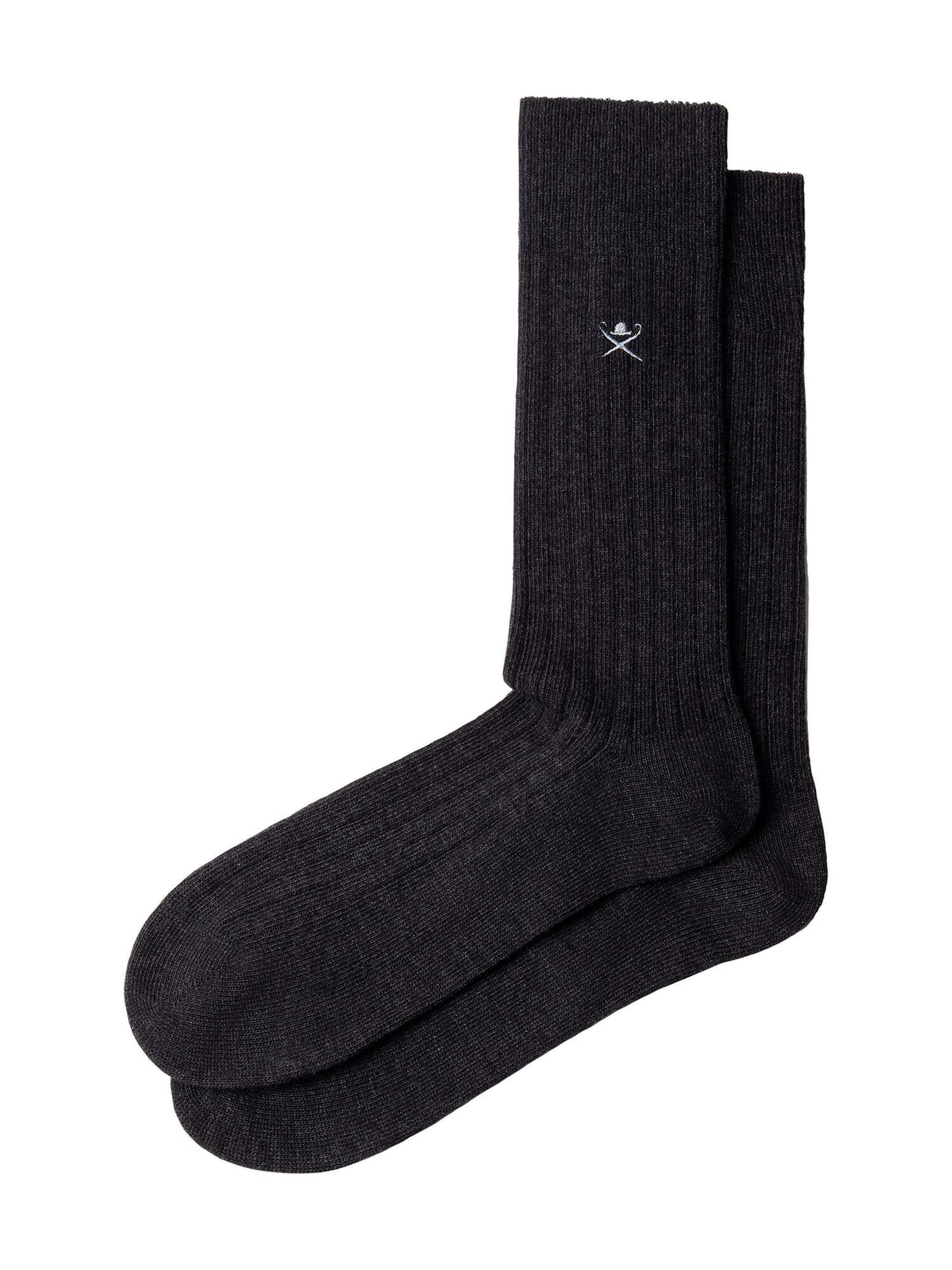 Chaussettes ' THICK COTTON  ' Hackett London en gris : devant