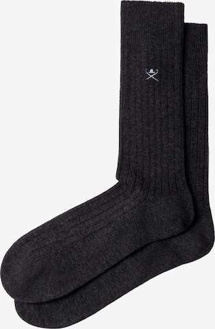 Chaussettes ' THICK COTTON ' Hackett London en gris : devant