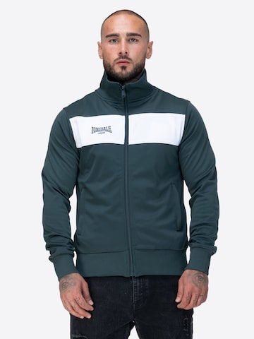 LONSDALE Sweatjacke 'Alnwick' in Grün: Vorderseite
